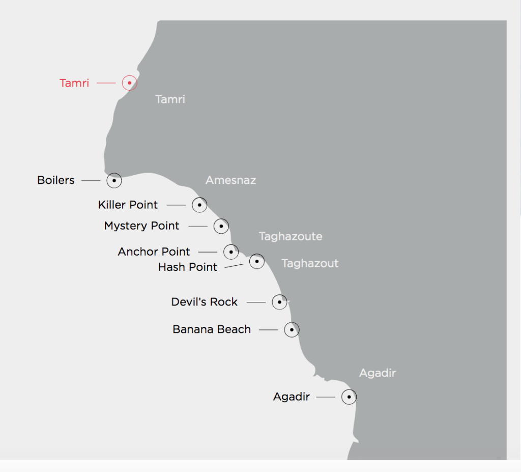 Image Taghazout map